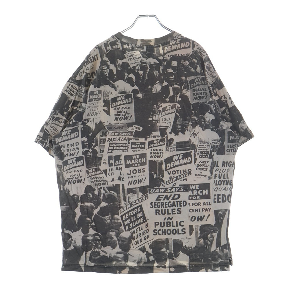 KITH(キス) 21SS MARCH ON WASHINGTON TEE キング牧師 ワシントン大行進 プリント クルーネック 半袖Tシャツ カットソー グレー 21-071-060-0003-1-0