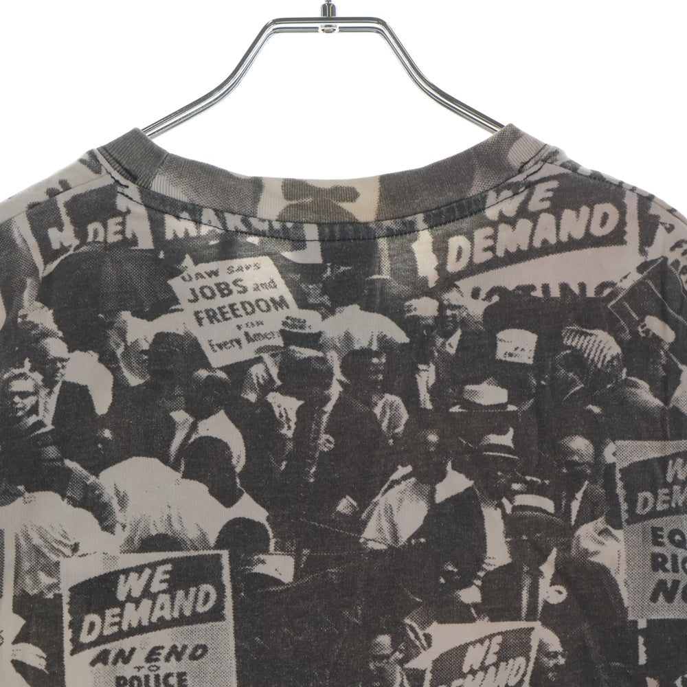 KITH(キス) 21SS MARCH ON WASHINGTON TEE キング牧師 ワシントン大行進 プリント クルーネック 半袖Tシャツ カットソー グレー 21-071-060-0003-1-0