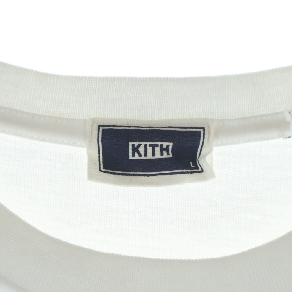 KITH(キス) 21SS Tile Classic Logo Tee タイルロゴ クラシック クルーネック 半袖Tシャツ カットソー ホワイト 21-071-060-0013-2-0