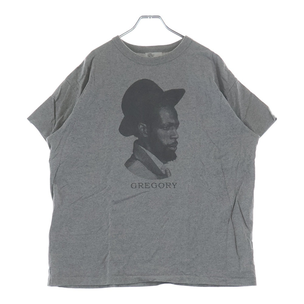 NEXUS7(ネクサスセブン) × GIMME5 GREGORY ISAACS TEE ギミーファイブ グレゴリー・アイザックス フロントプリント ヘビーウェイト クルーネック 半袖Tシャツ カットソー グレー