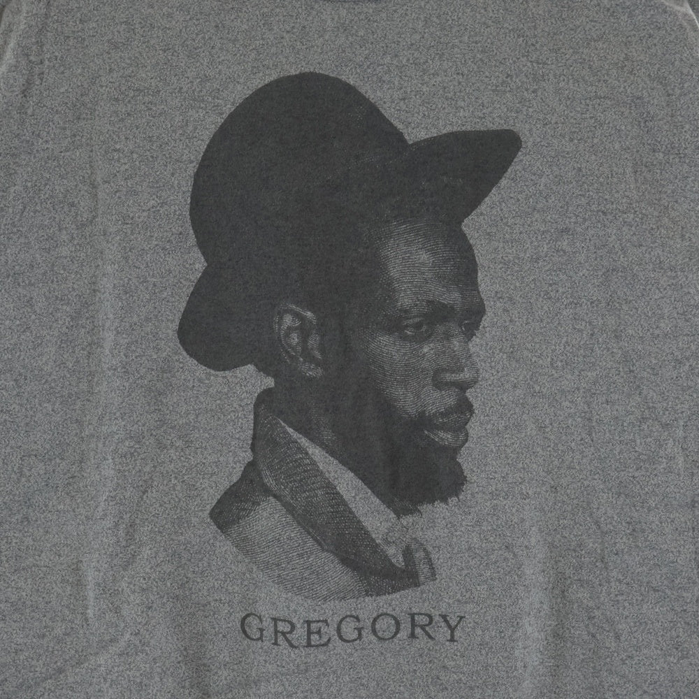 NEXUS7(ネクサスセブン) × GIMME5 GREGORY ISAACS TEE ギミーファイブ グレゴリー・アイザックス フロントプリント ヘビーウェイト クルーネック 半袖Tシャツ カットソー グレー