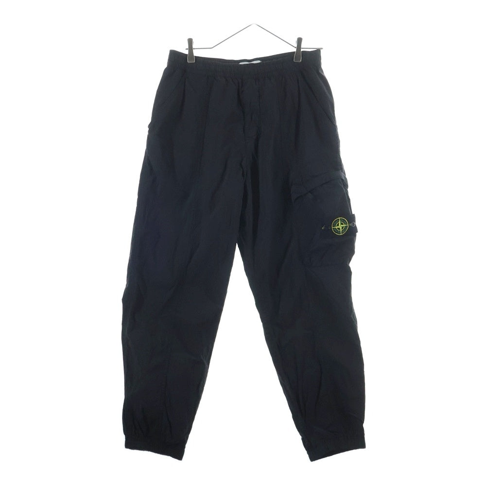 STONE ISLAND(ストーンアイランド) 25SS マルチポケット ロゴワッペン ナイロン カーゴパンツ ブラック K1S153100006 S0019