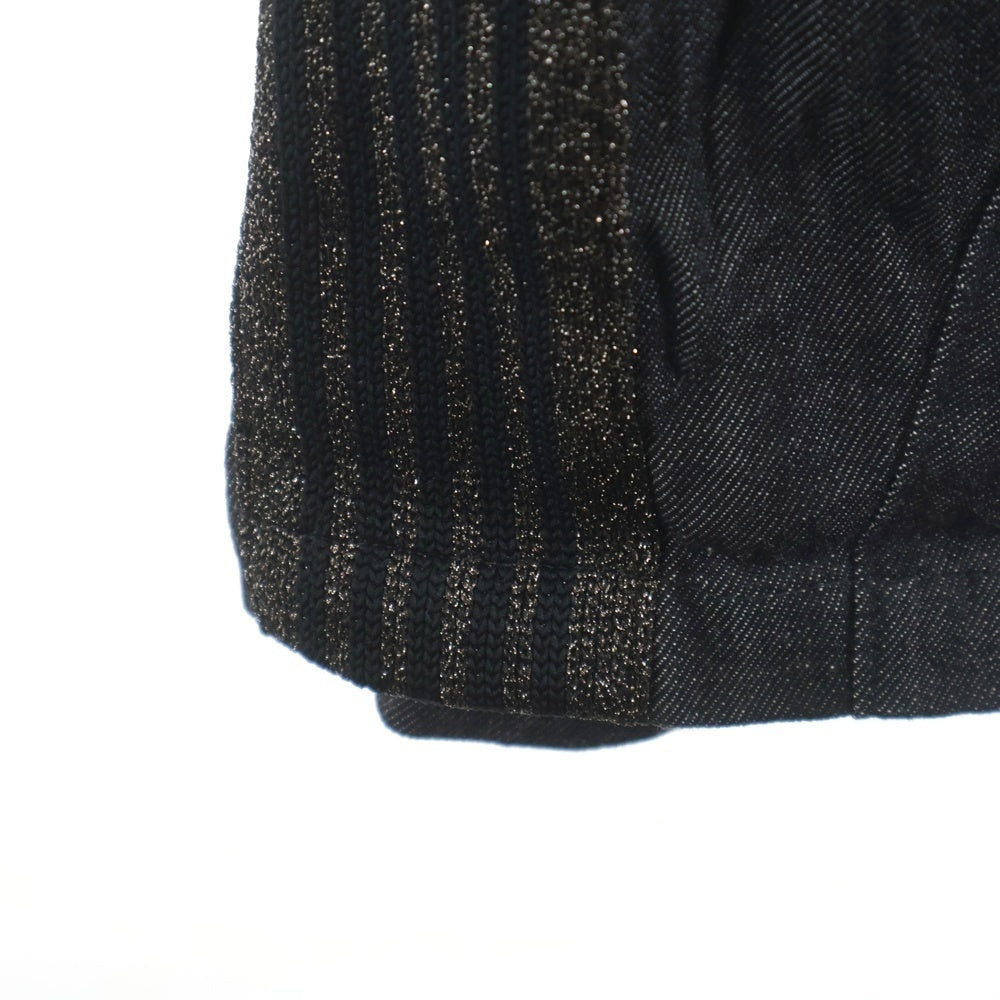 Needles(ニードルス) × NUBIAN H.D. TRACK PANTS DENIM NUBIAN別注 サイドラメ加工 デニム トラックパンツ グレー OT1584