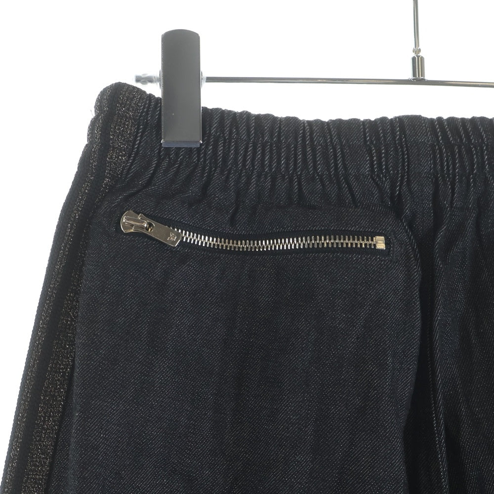 Needles(ニードルス) × NUBIAN H.D. TRACK PANTS DENIM NUBIAN別注 サイドラメ加工 デニム トラックパンツ グレー OT1584