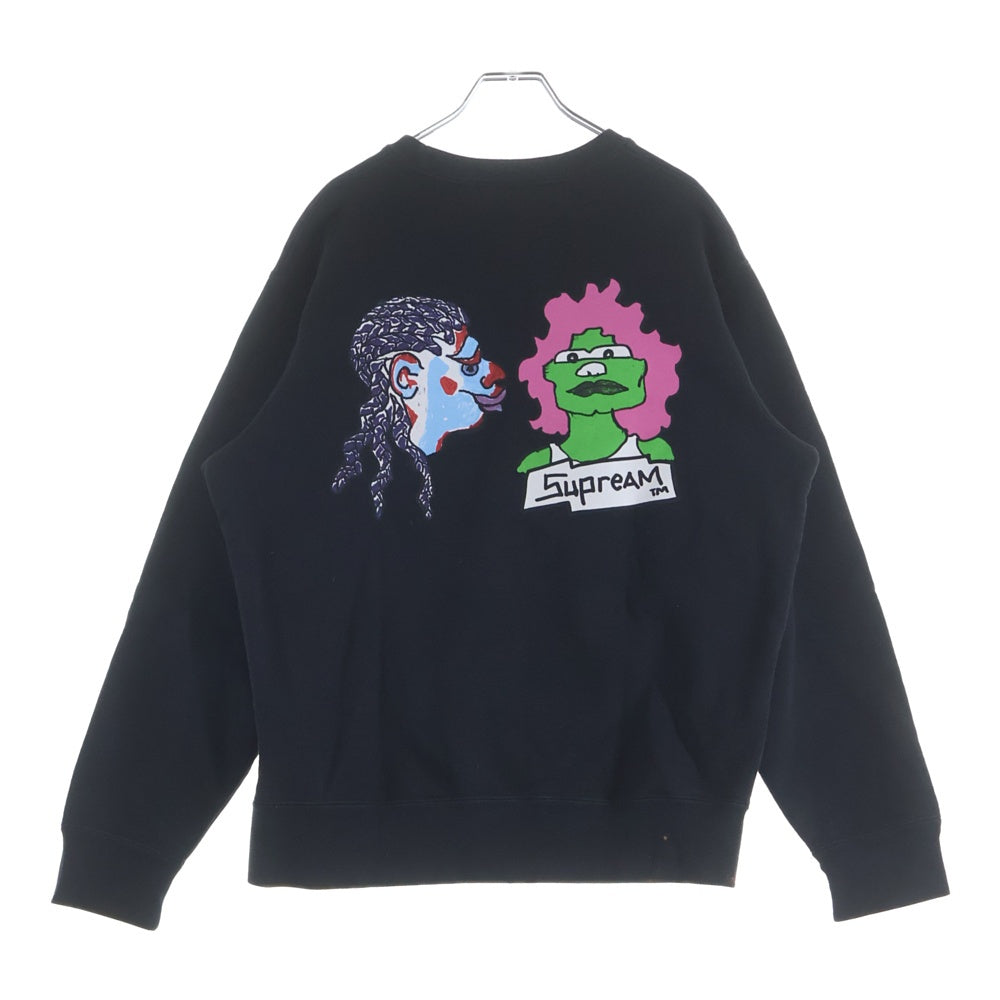 SUPREME(シュプリーム) 17AW Gonz Heads Crewneck ゴンズ クルーネックスウェットトレーナー ブラック