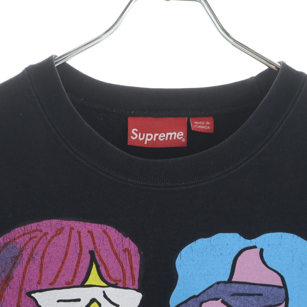 SUPREME(シュプリーム) 17AW Gonz Heads Crewneck ゴンズ クルーネックスウェットトレーナー ブラック