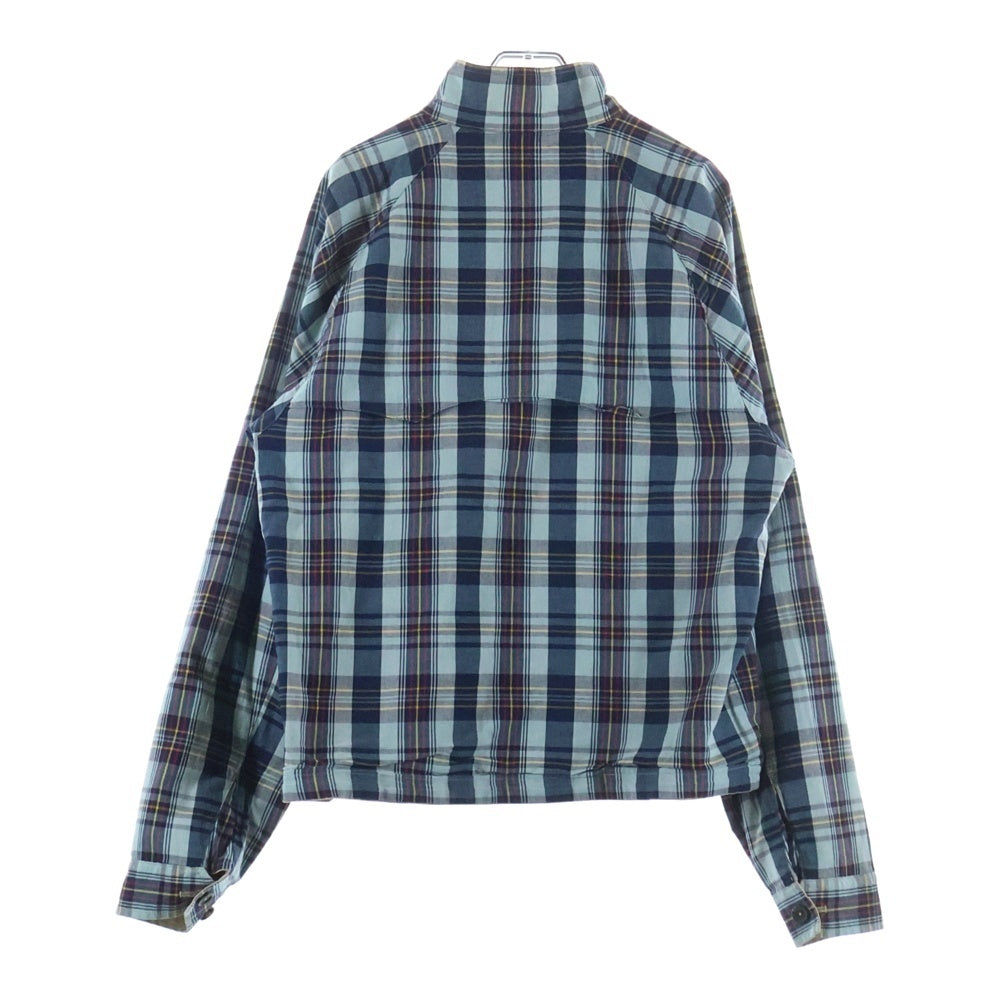 POLO RALPH LAUREN(ポロラルフローレン) 90s reversible Harrington jacket リバーシブル マドラスチェック ハリントンジャケット スウィングトップ ベージュ/ブルー