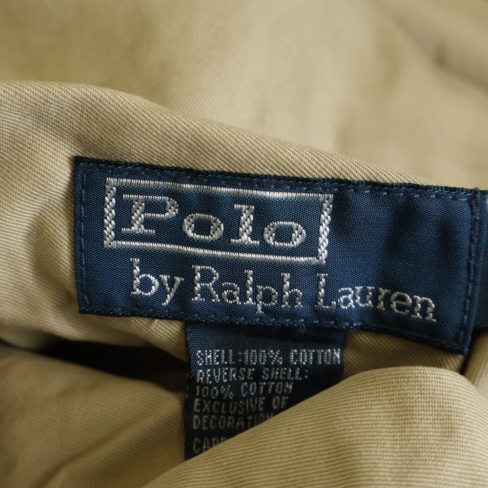 POLO RALPH LAUREN(ポロラルフローレン) 90s reversible Harrington jacket リバーシブル マドラスチェック ハリントンジャケット スウィングトップ ベージュ/ブルー