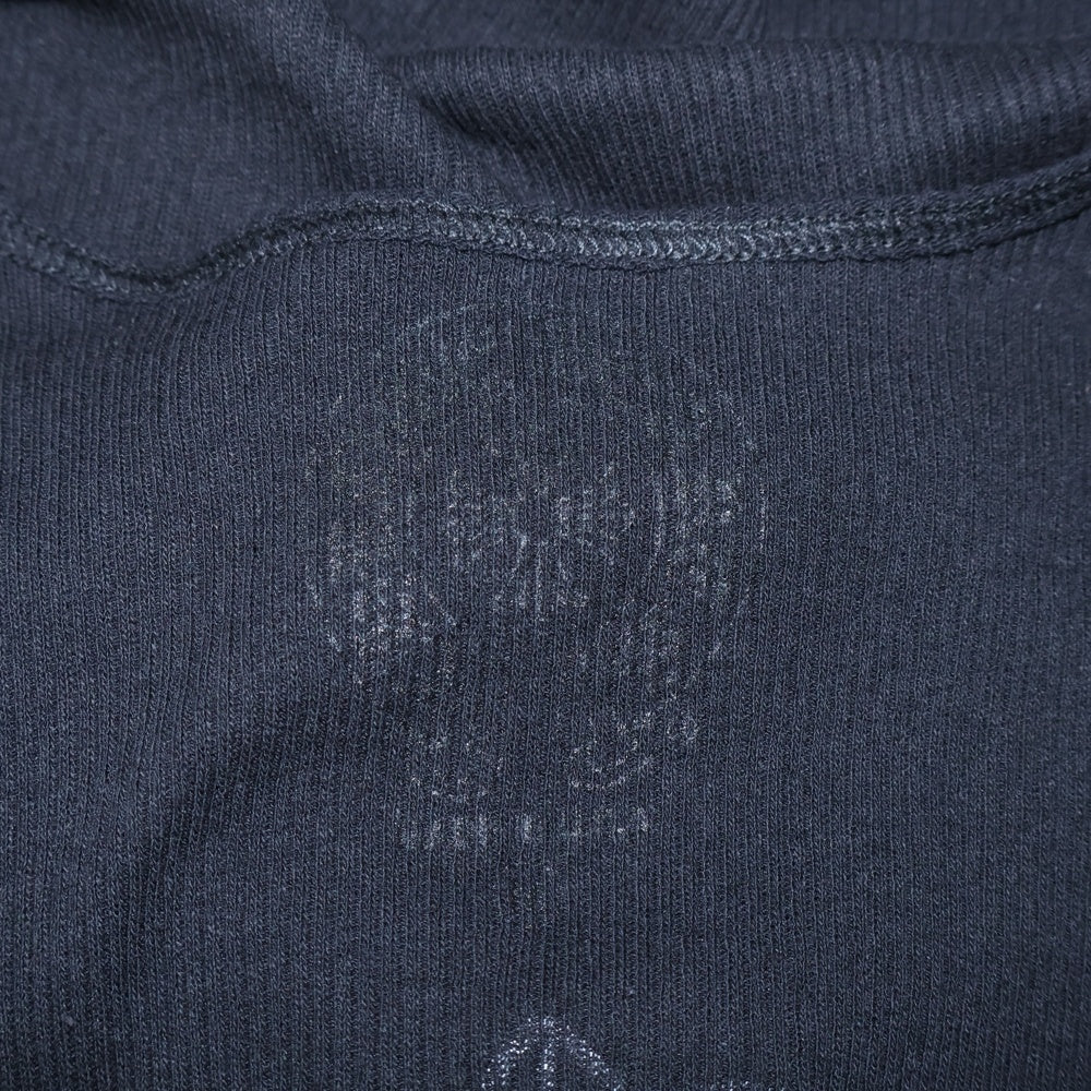 CHROME HEARTS(クロムハーツ) T BAR CRS TANK TOP ロゴ クロス プリント リブ タンクトップ ノースリーブ ブラック