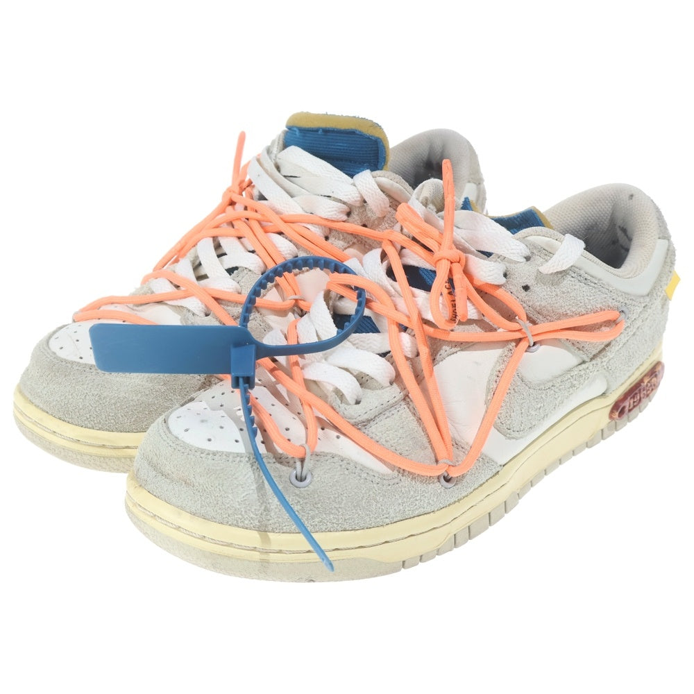 NIKE(ナイキ) ×OFF-WHITE DUNK LOW 1 of 50 Lot.19 オフホワイト ダンク ローカットスニーカー ホワイト US8/26cm DJ0950-119