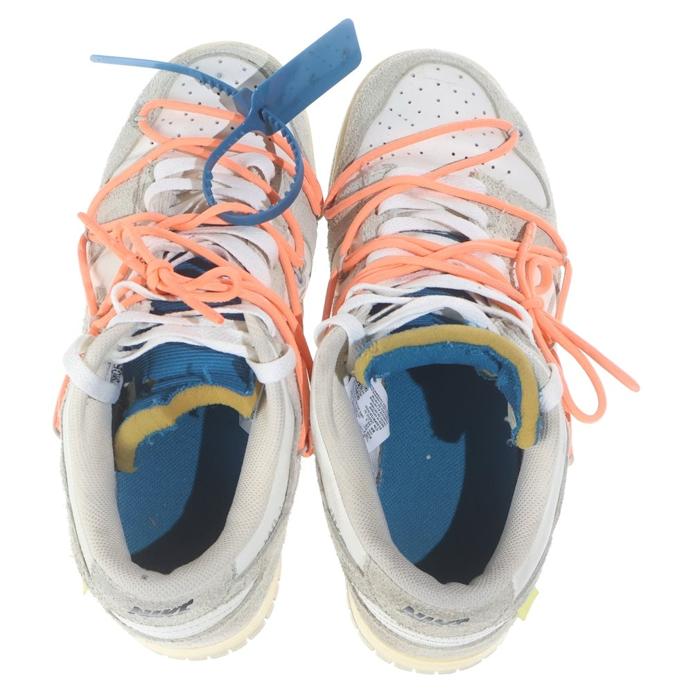 NIKE(ナイキ) ×OFF-WHITE DUNK LOW 1 of 50 Lot.19 オフホワイト ダンク ローカットスニーカー ホワイト US8/26cm DJ0950-119