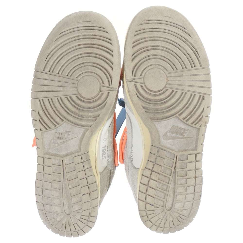 NIKE(ナイキ) ×OFF-WHITE DUNK LOW 1 of 50 Lot.19 オフホワイト ダンク ローカットスニーカー ホワイト US8/26cm DJ0950-119