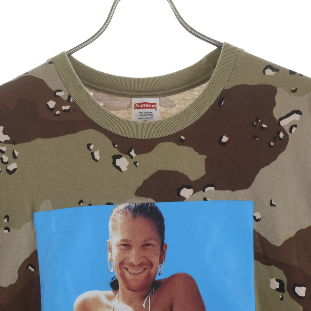 SUPREME(シュプリーム) 25SS Aphex Twin Windowlicker Tee エイフェックス ツイン ウィンドウリッカー フォトプリント カモ柄 クルーネック 半袖Tシャツ カットソー カーキ