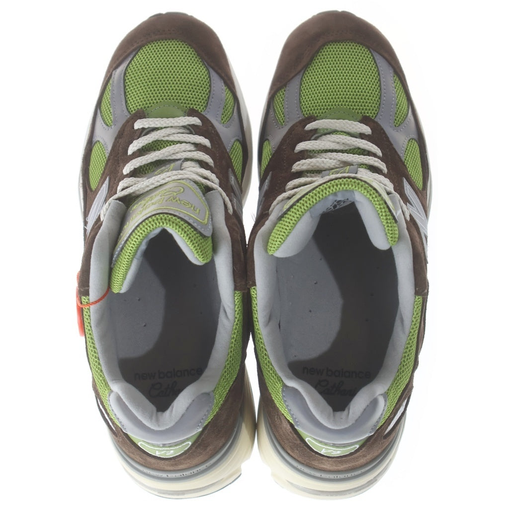 New Balance(ニューバランス) ×KITH×Danielle Cathari 991V2 Reverse Matcha キス ダニエル・カタリ 991V2 リバース抹茶 ローカットスニーカー グリーン/ブラウン US8.5/26.5cm U991CK2