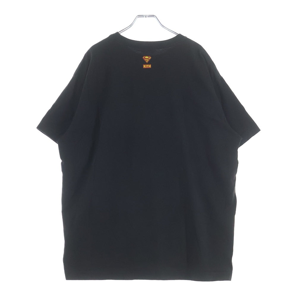 KITH(キス) × SUPERMAN LIGHTNING BOLT TEE スーパーマン ライトニングボルト プリント クルーネック 半袖Tシャツ カットソー ブラック