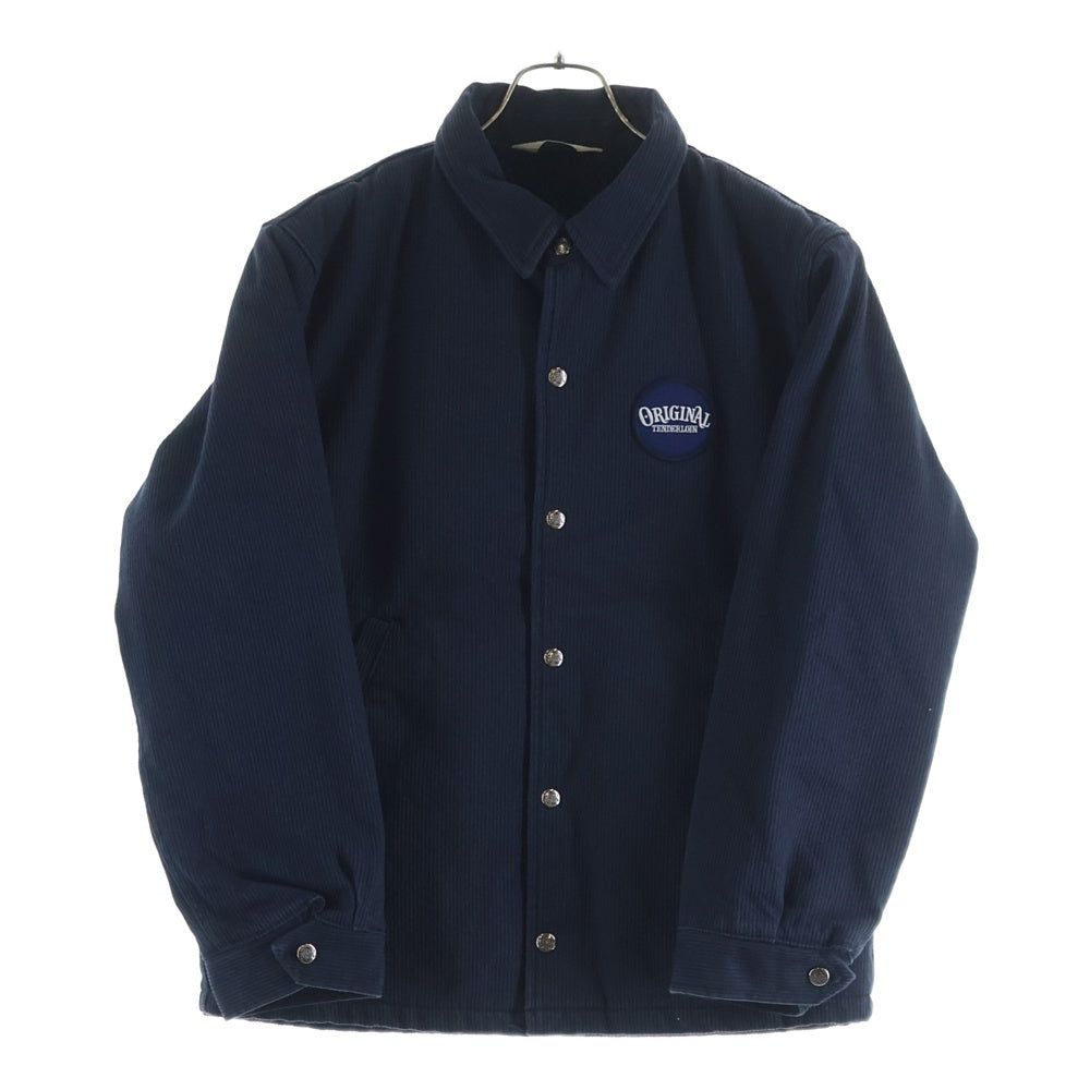 TENDERLOIN(テンダーロイン) 15AW T-COACH JKT PIQUE ロゴワッペン コーデュロイ インナーボア ピケ コーチジャケット ネイビー