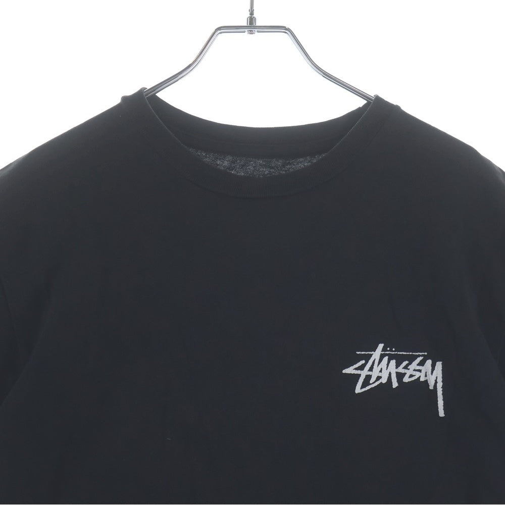 STUSSY(ステューシー) ×schott 100th Anniversary Tee ショット 100周年 両面プリント 半袖Tシャツ カットソー ブラック
