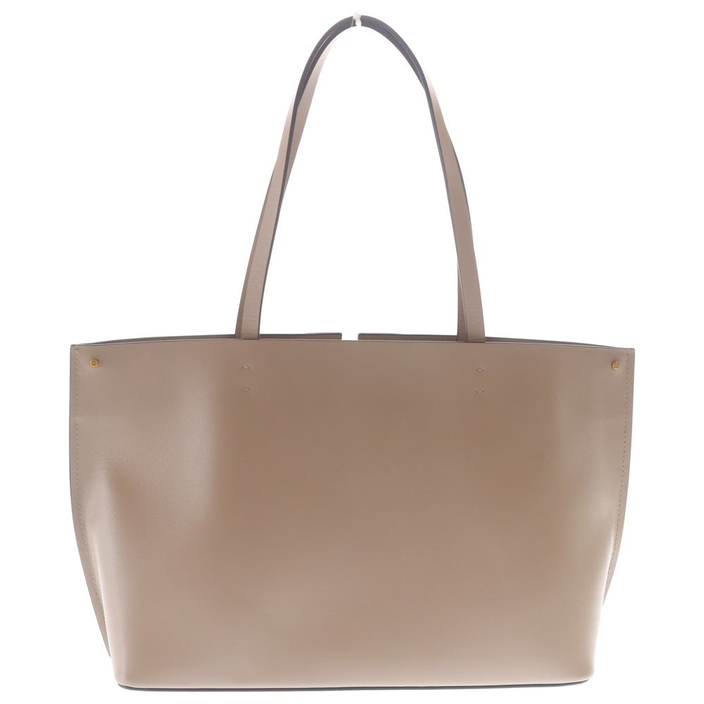 VALENTINO GARAVANI(ヴァレンチノガラヴァーニ) V Logo Fillme Shopper Bag Small ロゴ ショッパー レザー トートバッグ ブラウン レディース