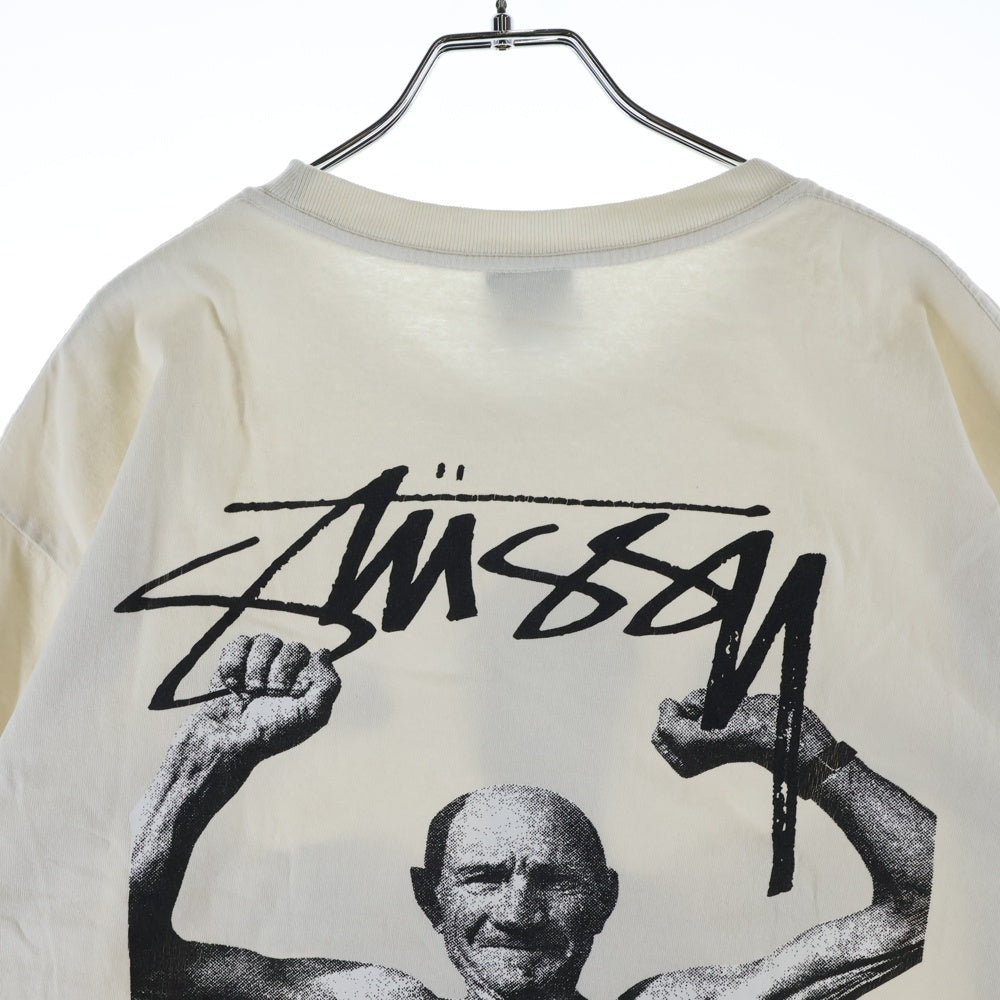 STUSSY(ステューシー) ×Martine Rose Stand Firm Pigment Dyed Tee マーティン・ローズ 両面フォトプリント 半袖Tシャツ カットソー ホワイト