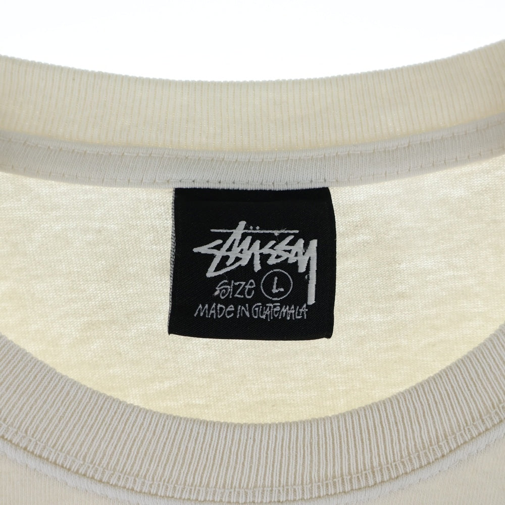 STUSSY(ステューシー) ×Martine Rose Stand Firm Pigment Dyed Tee マーティン・ローズ 両面フォトプリント 半袖Tシャツ カットソー ホワイト