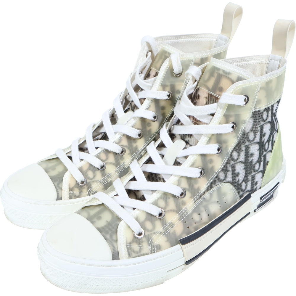 DIOR(ディオール) 19AW B23 HIGH TOP OBLIQUE SNEAKERS オブリーク 総柄 ハイカットスニーカー ホワイト/ブラック 3SH118YJP