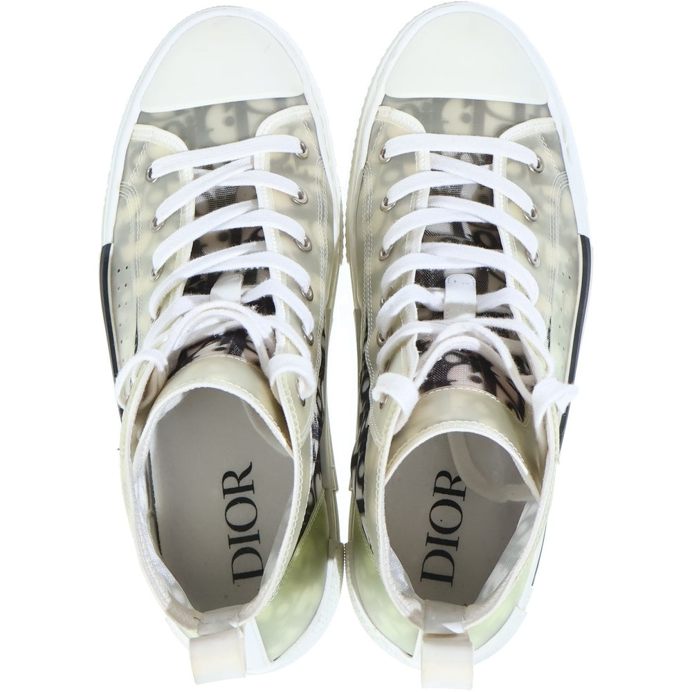 DIOR(ディオール) 19AW B23 HIGH TOP OBLIQUE SNEAKERS オブリーク 総柄 ハイカットスニーカー ホワイト/ブラック 3SH118YJP