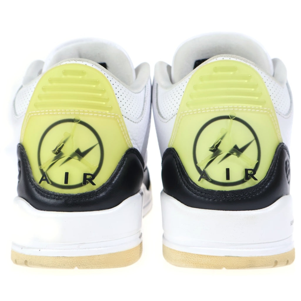 NIKE(ナイキ) ×FRAGMENT DESIGN AIR JORDAN3 RETRO SP フラグメントデザイン エアジョーダン3 ミッドカットスニーカー ホワイト/ブラック US9.5/27.5cm DA3595-100