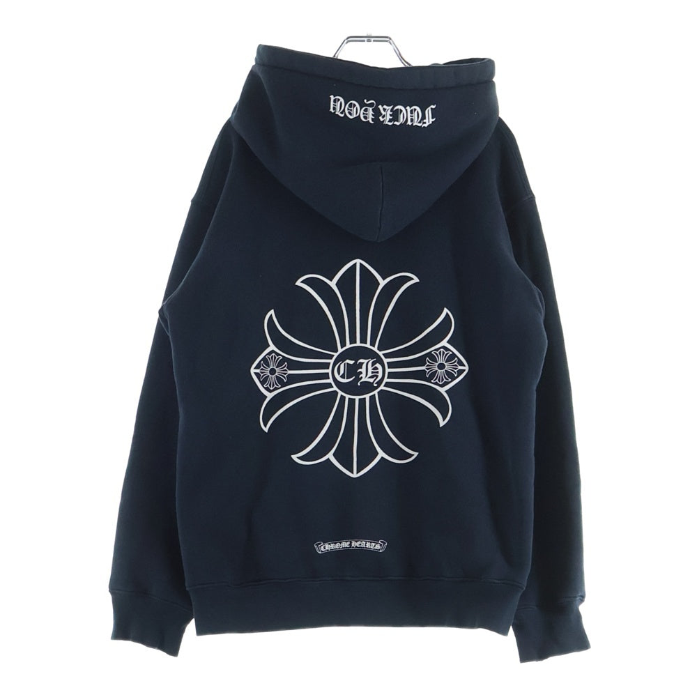 CHROME HEARTS(クロムハーツ) OLD CHプラス 裏地サーマル ダガージップスウェットパーカー フーディ ブラック