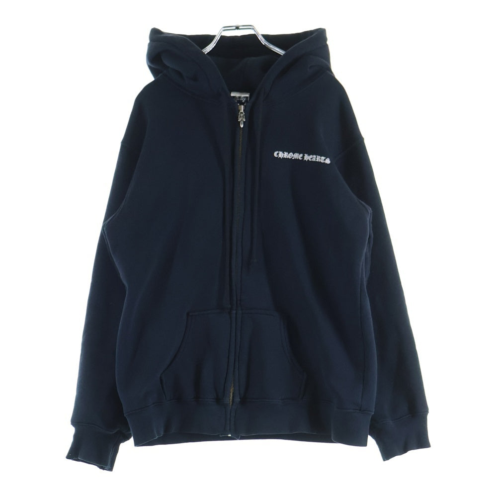 CHROME HEARTS(クロムハーツ) OLD CHプラス 裏地サーマル ダガージップスウェットパーカー フーディ ブラック