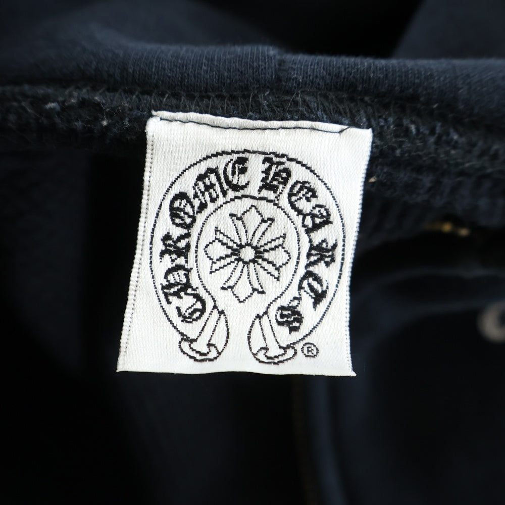 CHROME HEARTS(クロムハーツ) OLD CHプラス 裏地サーマル ダガージップスウェットパーカー フーディ ブラック