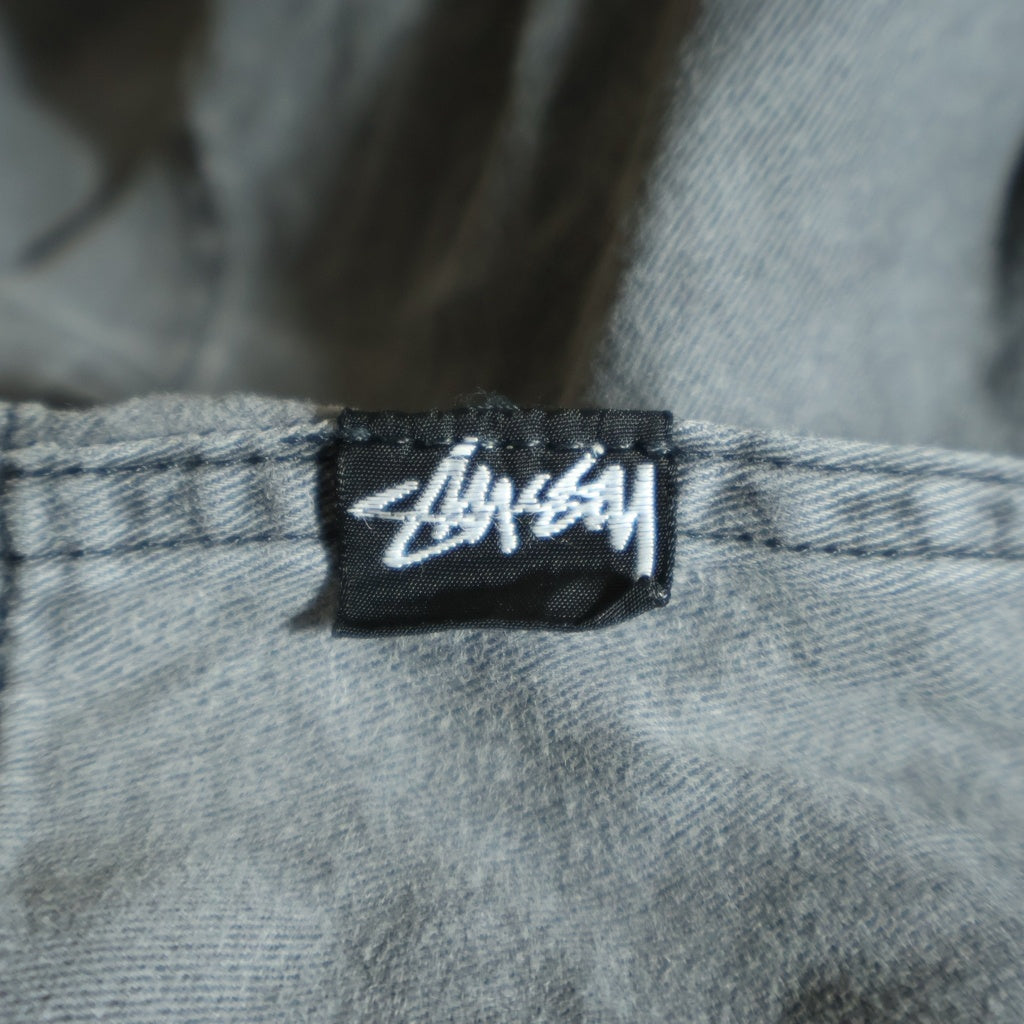 STUSSY(ステューシー) 80s OLD STUSSY 黒タグ ベルト付き イージーショーツ ハーフパンツ グレー