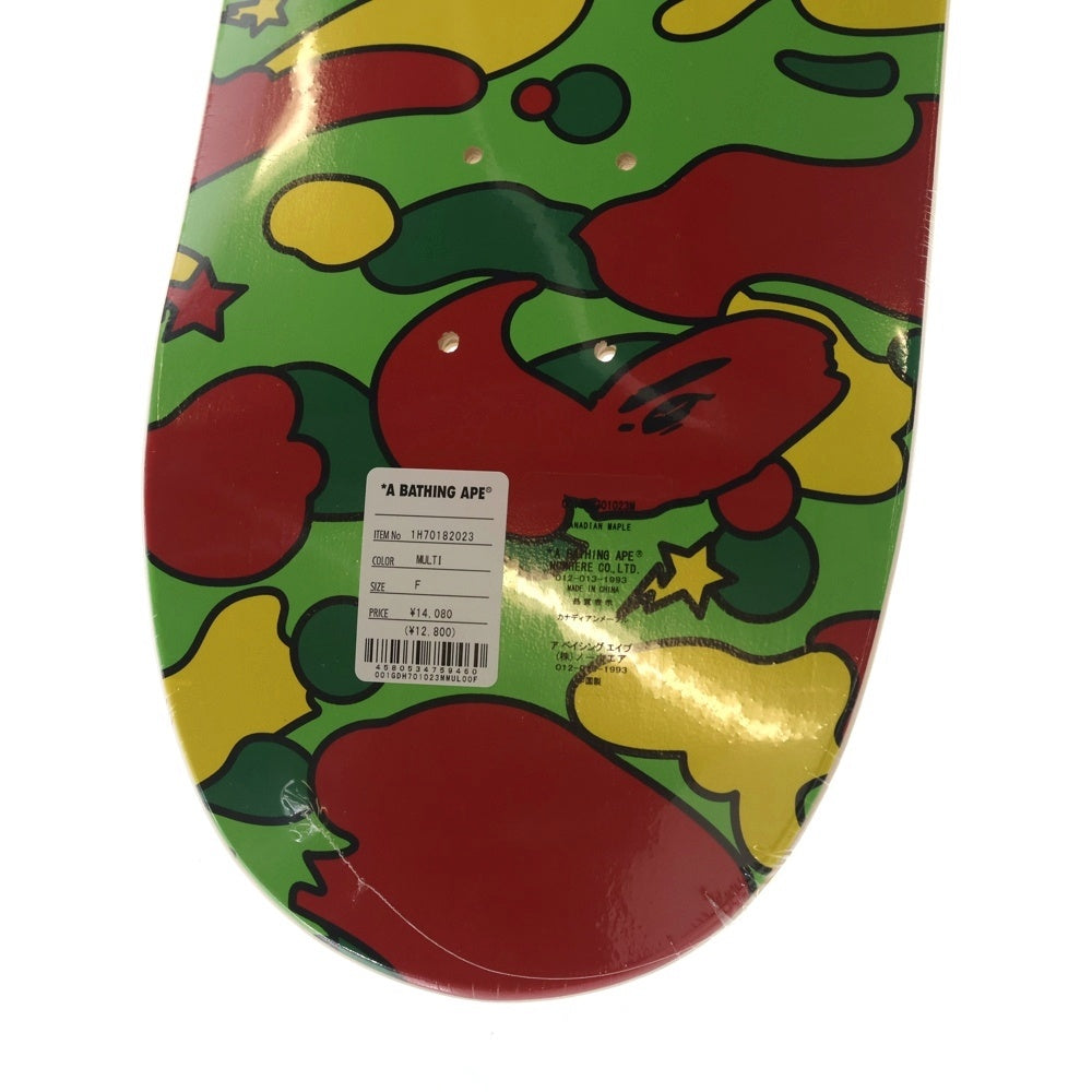 A BATHING APE(アベイシングエイプ) COLOR BAPE SPACE CAMO SKATEBOARD DECK ベイプ スペースカモ スケートボード デッキ マルチ 1H70182023