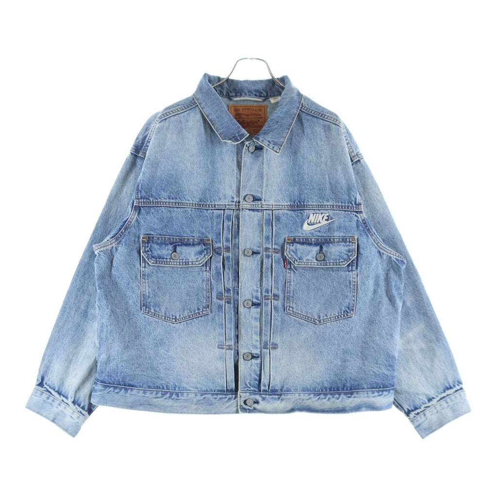Levi's(リーバイス) × NIKE Denim Trucker Jacket ナイキ ロゴエンブロイダリー デニム トラッカージャケット インディゴ PC9-002TM-0000