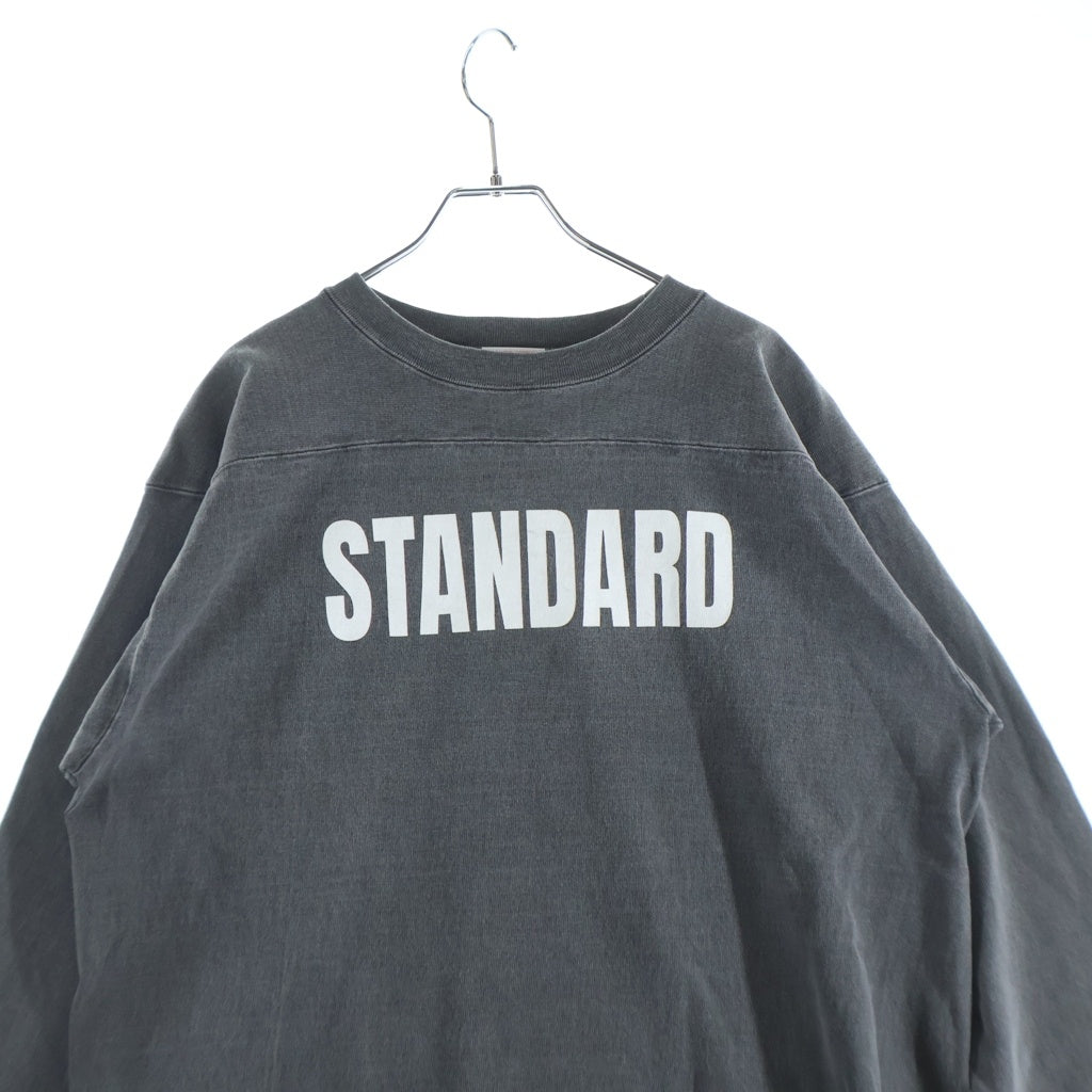 STANDARD CALIFORNIA(スタンダード カリフォルニア) Heavyweight Football ヘビーウェイト フットボール 長袖Tシャツ グレー