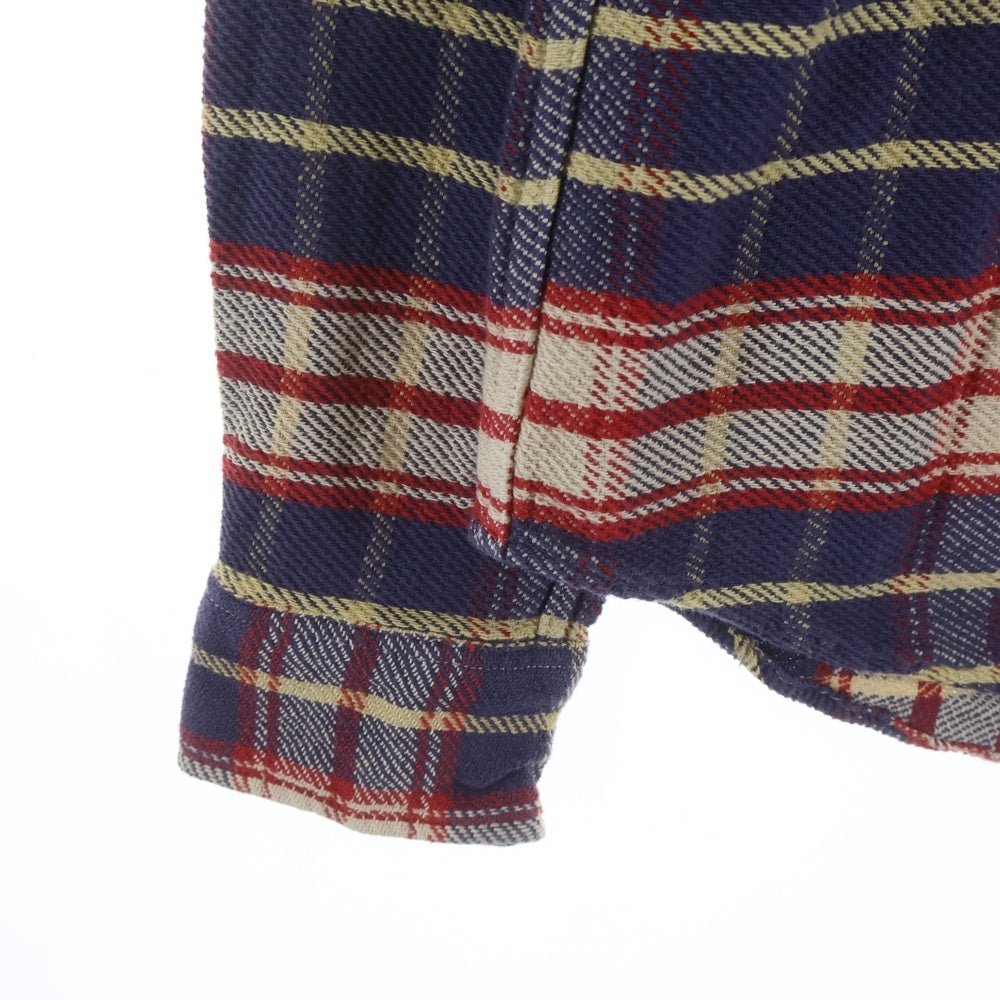 RRL(ダブルアールエル) チェック柄ウエスタンフランネルシャツ レッド