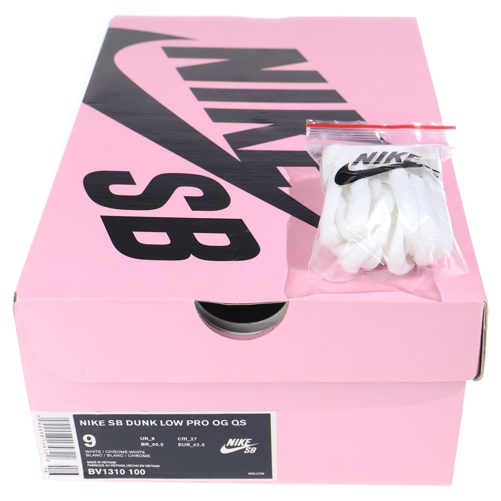 NIKE(ナイキ) ×DIAMOND SUPPLY DUNK LOW PRO OG QS ダイヤモンド サプライ ダンク ローカットスニーカー ホワイト US9/27cm BV1310-100