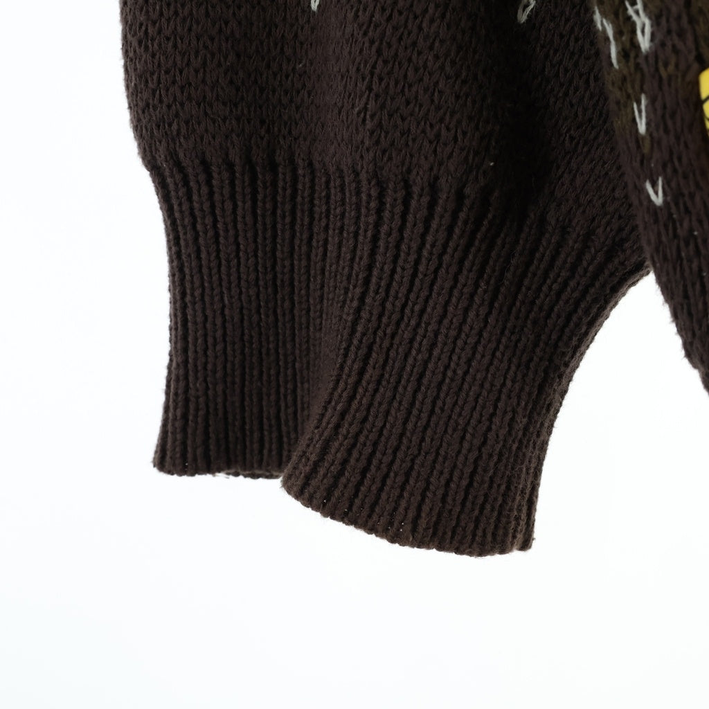 Dime(ダイム) Magic Heavy Crew Knit Slate マジックヘビークルーネックニットセーター ブラウン