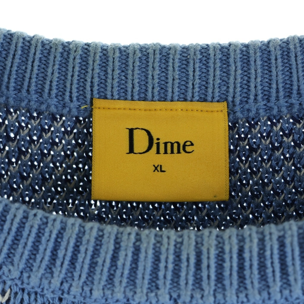 Dime(ダイム) Magic Heavy Crew Knit Slate マジックヘビークルーネックニットセーター ネイビー