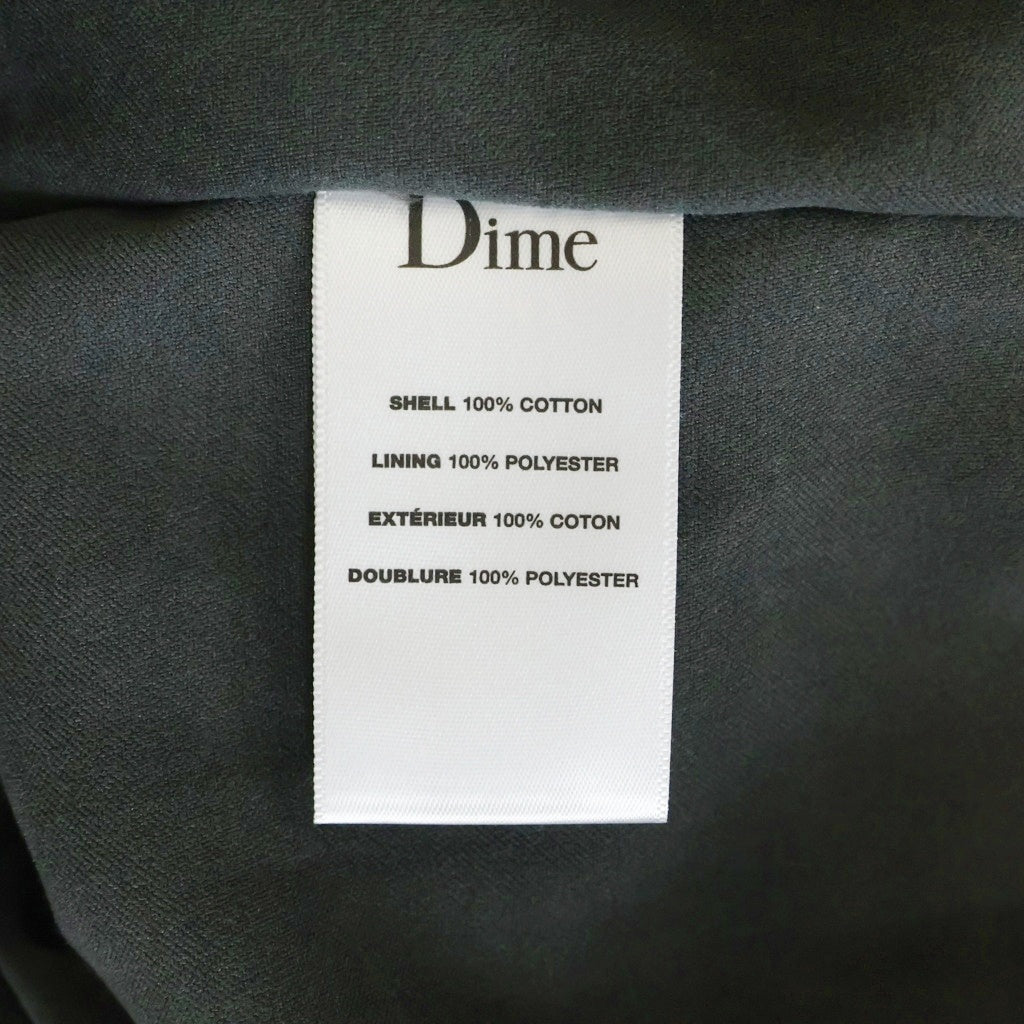 Dime(ダイム) Military I Know Jacket ミリタリーアイノウジャケット ロゴ刺繍 ジップアップジャケット ブルゾン ブラック