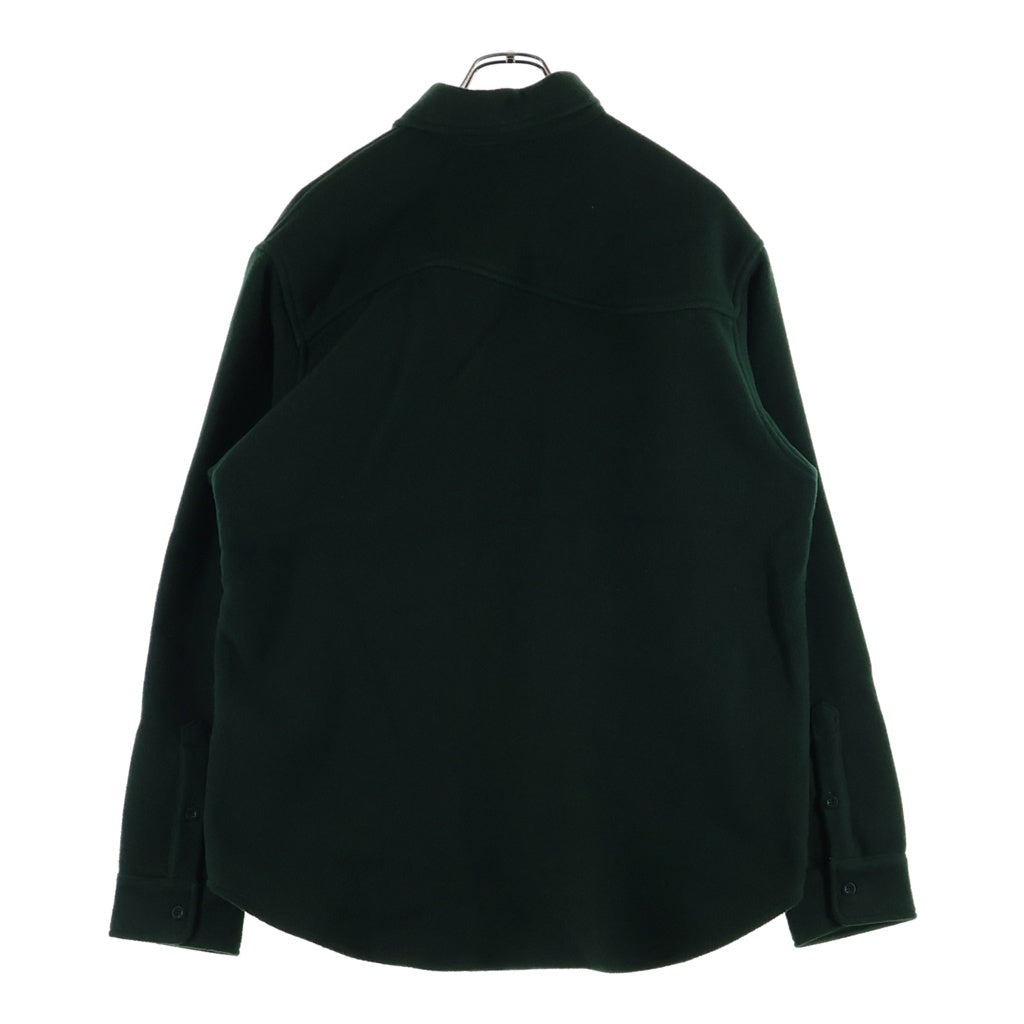 Dime(ダイム) Crest Shirt クレストロゴ刺繍長袖ウールシャツ グリーン