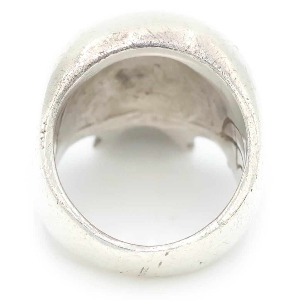 CRAZY PIG(クレイジーピッグ) EVIL SKULL RING ラージ スカルリング シルバー