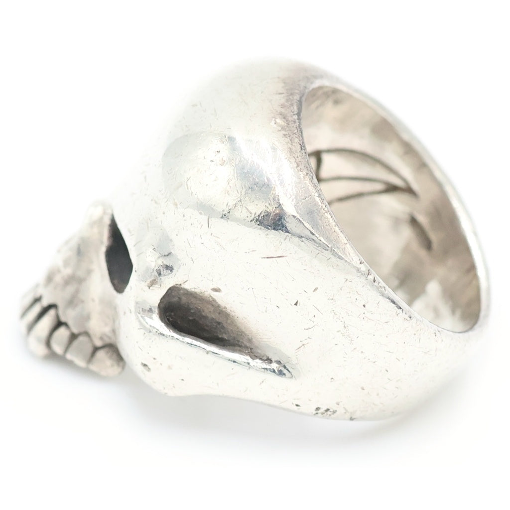 CRAZY PIG(クレイジーピッグ) EVIL SKULL RING ラージ スカルリング シルバー