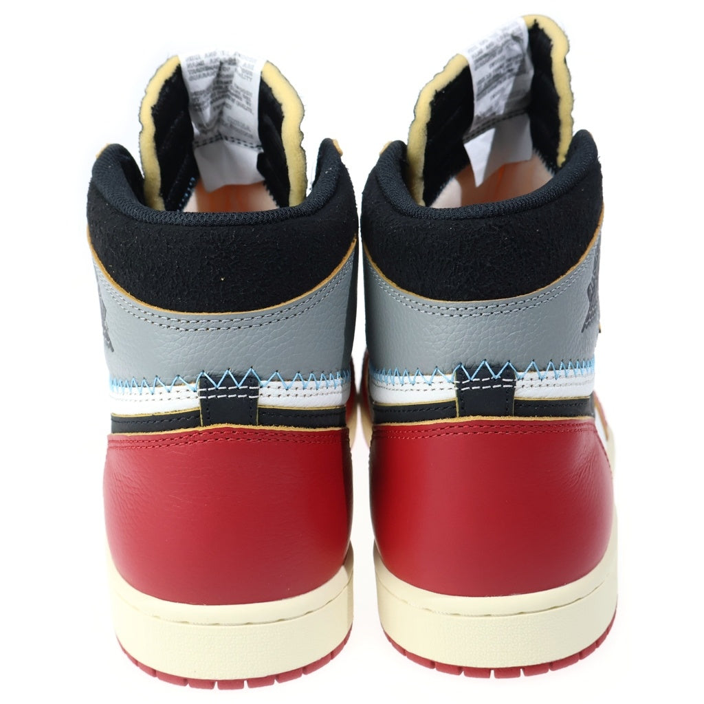 NIKE(ナイキ) ×UNION AIR JORDAN 1 RETRO HIGH OG CHICAGO ユニオン エアジョーダン1 ハイカットスニーカー レッド/ホワイト US11.5/29.5cm HV8563-600