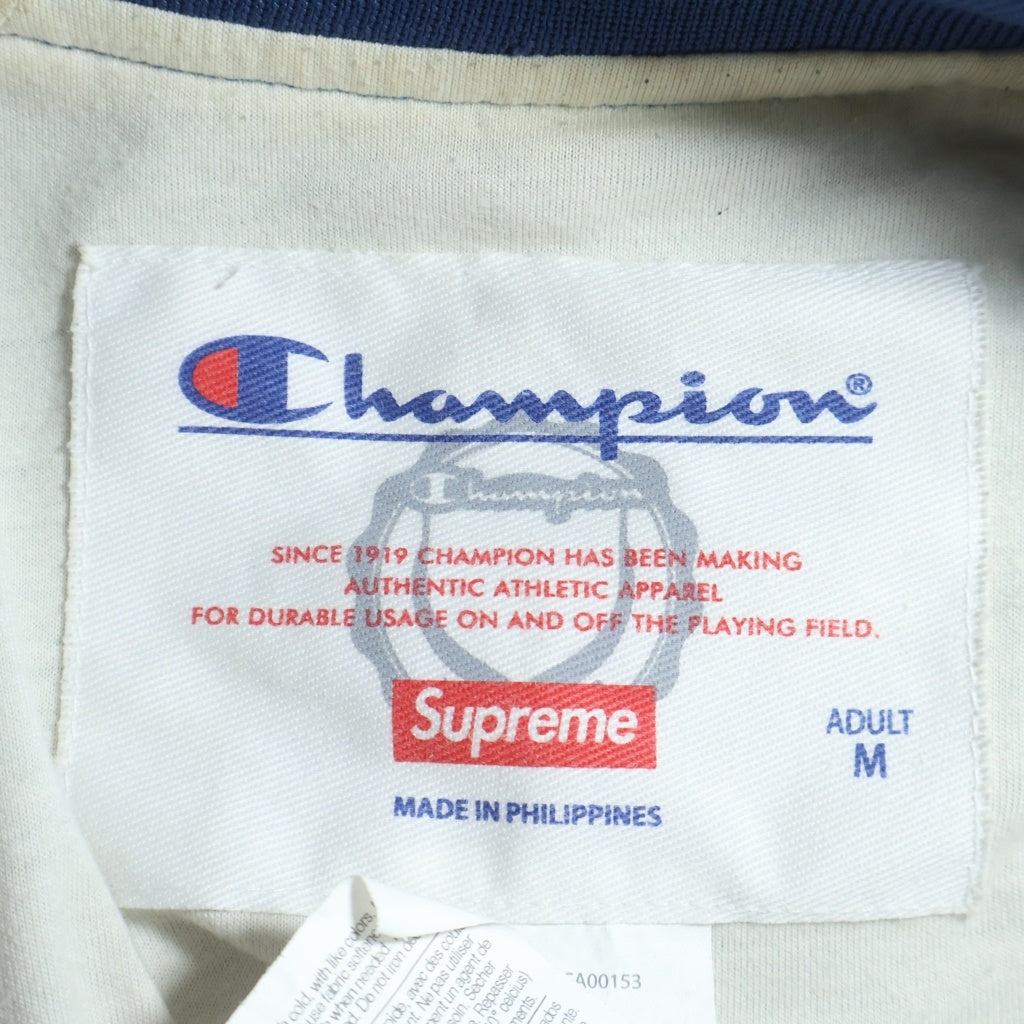 SUPREME(シュプリーム) 11SS ×Champion Warm Up Jacket チャンピオン ロゴ刺繍 ウォームアップジャケット ブルゾン ネイビー