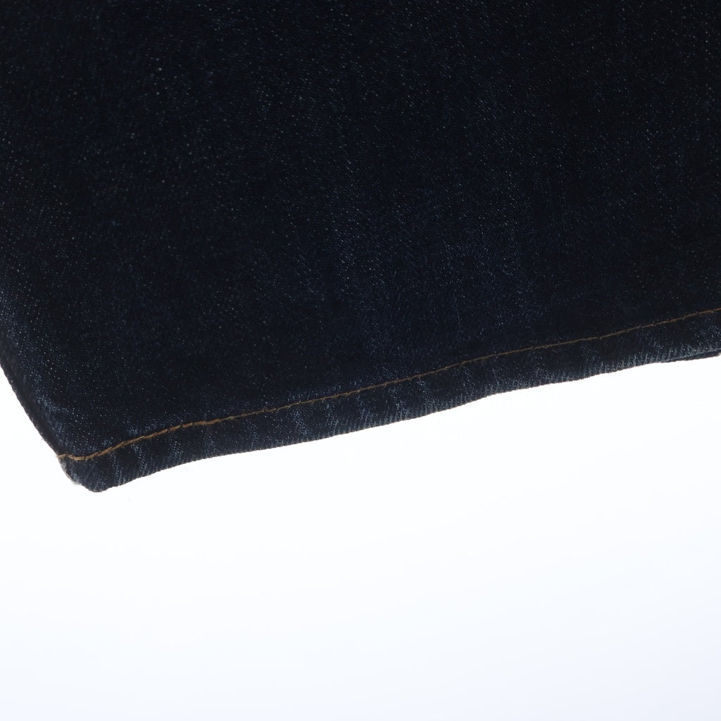 SUPREME(シュプリーム) 12AW ×Levis 505 Jeans Leopard リーバイス 505 ジッパーフライ レオパード切替 スリムストレート デニムパンツ インディゴ