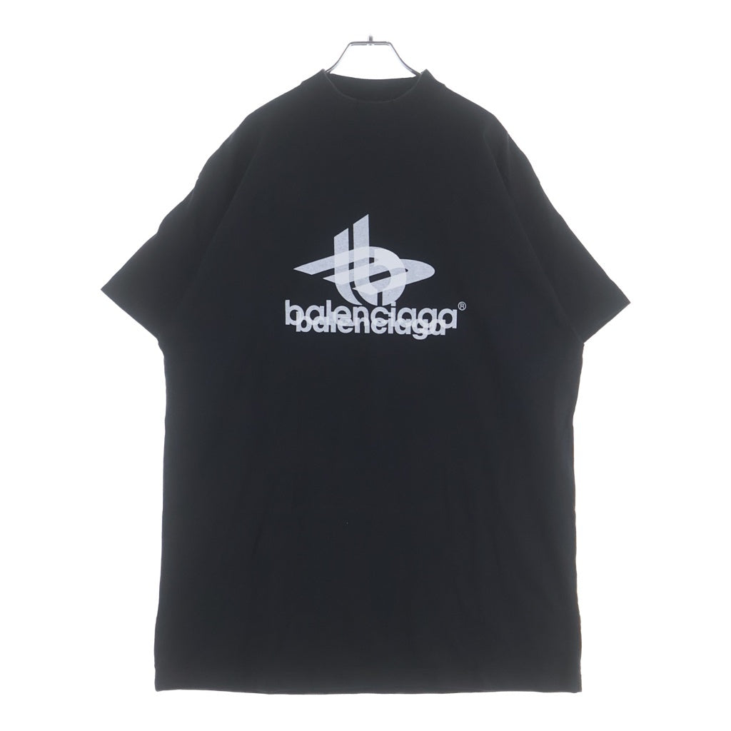 BALENCIAGA(バレンシアガ) 23AW レイヤードスポーツロゴ クルーネック半袖Tシャツカットソー ブラック 739028 TPVF2