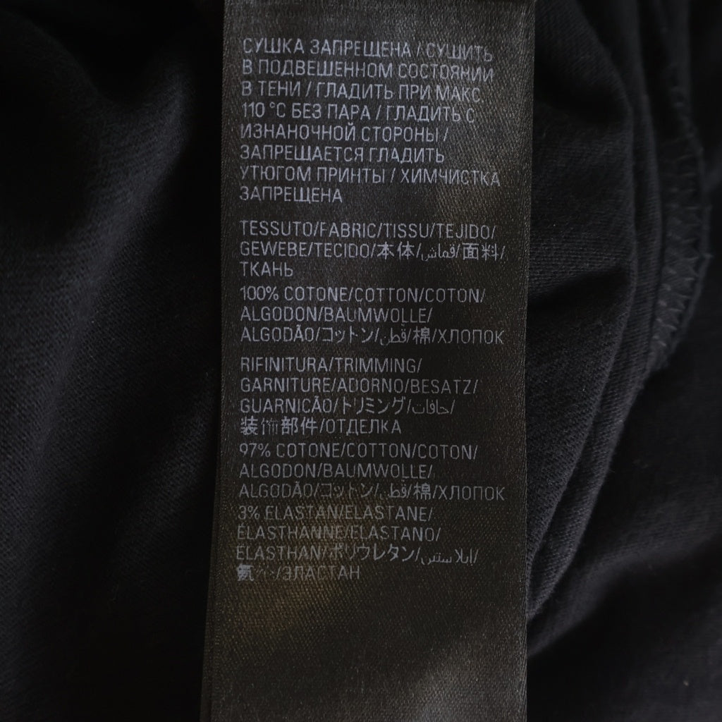 BALENCIAGA(バレンシアガ) 23AW レイヤードスポーツロゴ クルーネック半袖Tシャツカットソー ブラック 739028 TPVF2