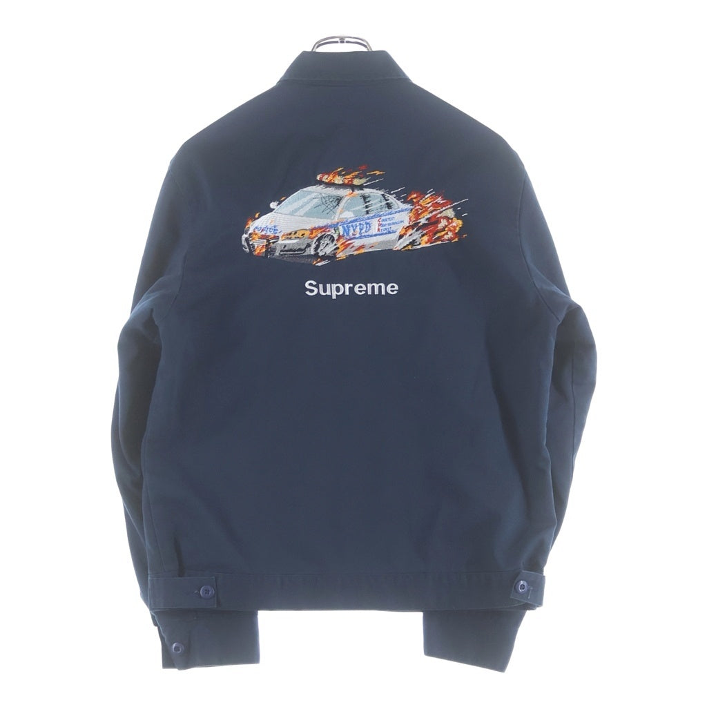 SUPREME(シュプリーム) 19AW Cop Car Embroidered Work Jacket 葵産業 コップカー 裏地キルティング ワークジャケット ネイビー