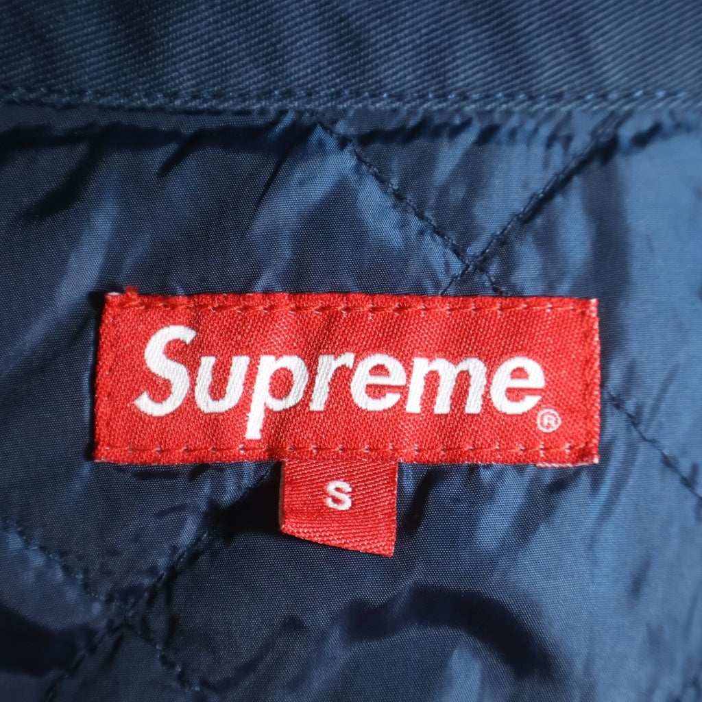 SUPREME(シュプリーム) 19AW Cop Car Embroidered Work Jacket 葵産業 コップカー 裏地キルティング ワークジャケット ネイビー