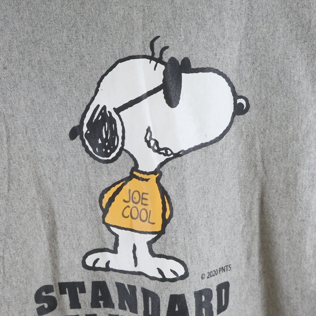 STANDARD CALIFORNIA(スタンダード カリフォルニア) × PEANUTS SNOOPY JOE COOL Hoodie ピーナッツ スヌーピー プリント プルオーバースウェットパーカー フーディ グレー